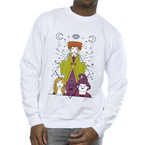 Disney Hocus Pocus Ljus Sweatshirt för Herr S Vit White S
