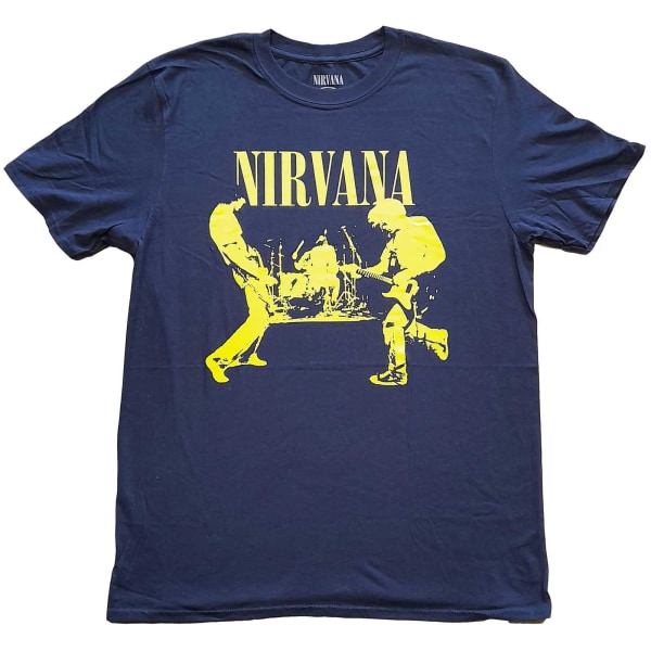 Nirvana unisex T-shirt för vuxna L Marinblå Navy L