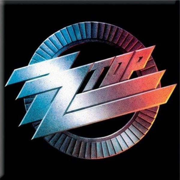ZZ Top Circle Kylskåpsmagnet En Storlek Svart/Grå Black/Grey One Size