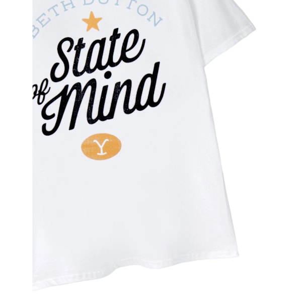 Yellowstone Damkläder/Dam Beth Dutton State Of Mind T-shirt 3XL White 3XL