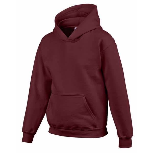 Gildan Barn/Kids Heavy Blend Hooded Sweatshirt 3-4 år M Maroon 3-4 Years