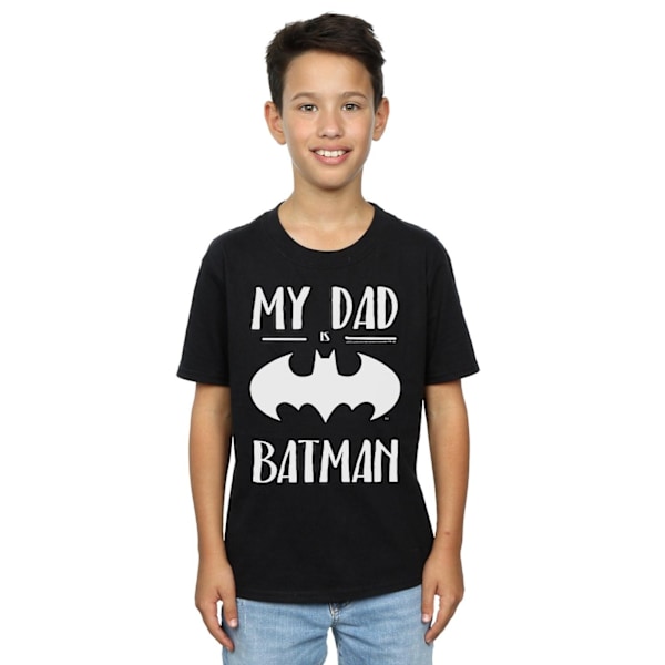 DC Comics Boys Batman Min Pappa Är Batman T-Shirt 12-13 År Svart Black 12-13 Years