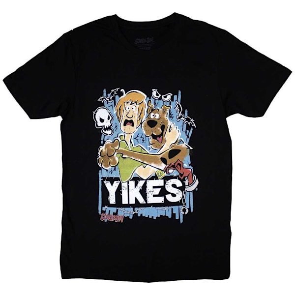 Scooby Doo Unisex Vuxen Yikes! T-shirt L Svart Black L