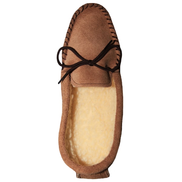 Mokkers Mens Jake Real Moccasin Slippers 8 UK Light Taupe Light Taupe 8 UK