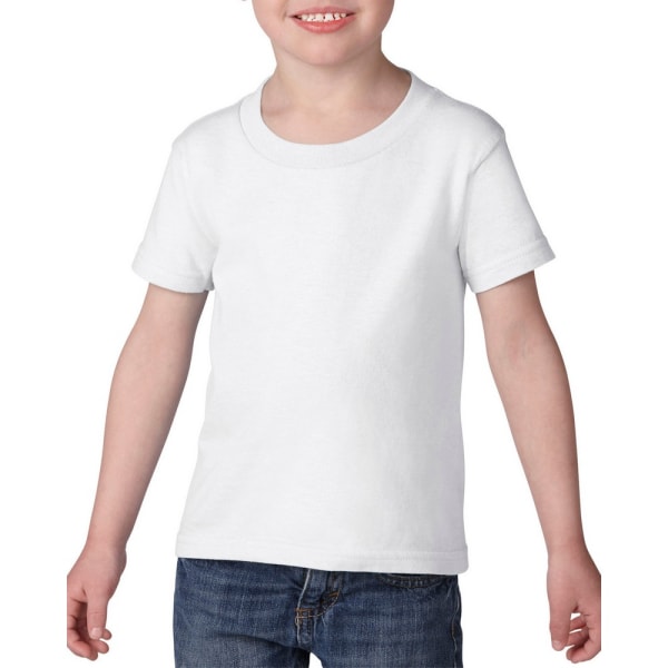 Gildan Barn/Barn T-shirt i bomull 4 år vit White 4 Years