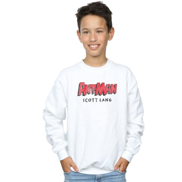 Marvel Boys Ant-Man AKA Scott Lang Sweatshirt 5-6 år Vit White 5-6 Years