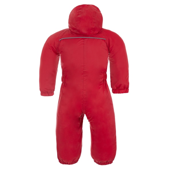 Trespass Baby Unisex Dripdrop Vadderad Vattentät Regnställ 18/24 Signal Red 18/24 Months