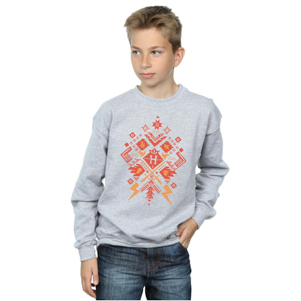 Harry Potter Pojkar Jul Fair Isle Sweatshirt 12-13 År Sp Sports Grey 12-13 Years