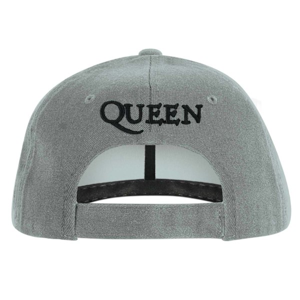 Queen Unisex Vuxen Klassisk Crest Baseball Cap En Storlek Grå Grey One Size
