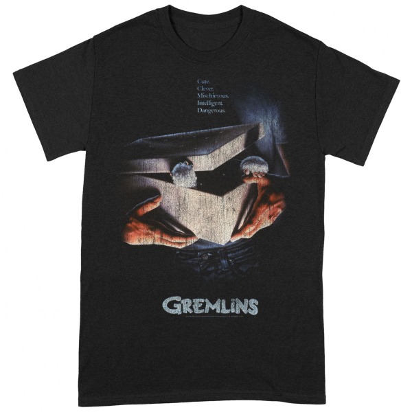 Gremlins Unisex Vuxen T-shirt L Svart Black L