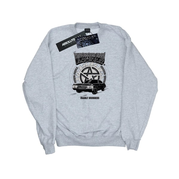 Supernatural Mens Winchester Bros Sweatshirt L Sports Grey Sports Grey L