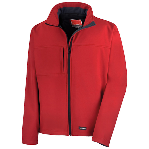 Result Herr Softshell Premium 3-lagers Prestandajacka (Vatten Red M
