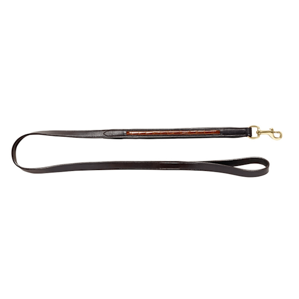 Woofmasta Läder Croc Hundkoppel M/L Brun Brown M/L