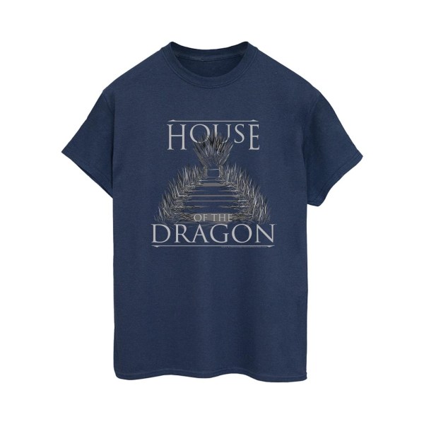 Game Of Thrones: House Of The Dragon Dam/Dam Throne Text Navy Blue L