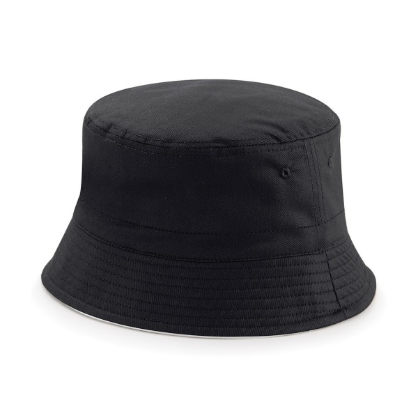 Beechfield Unisex Classic Vändbar Bucket Hat LXL Black/Light Black/ Light Grey LXL