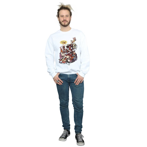 Marvel Deadpool Merchandise Royalties Sweatshirt M Vit White M