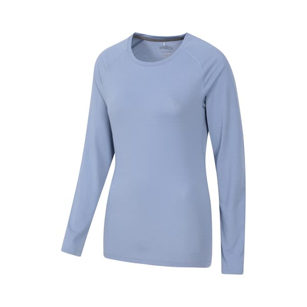 Mountain Warehouse Dam/Dam Quick Dry Långärmad Topp 16 Petrol 16 UK