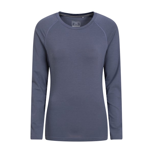 Mountain Warehouse Dam Quick Dry Långärmad Topp för Kvinnor/Dam 18 Dark Grey 18 UK