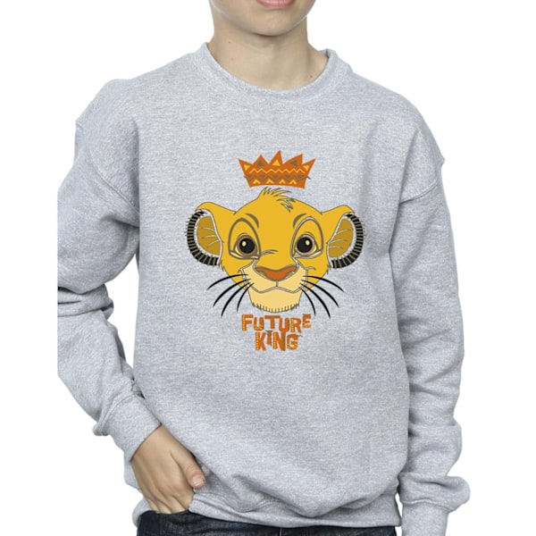 Disney Boys The Lion King Future King Sweatshirt 9-11 år Spo Sports Grey 9-11 Years