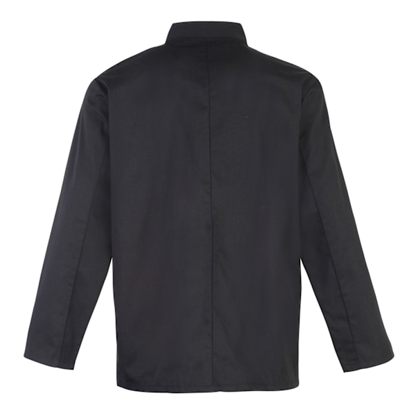 Premier Studded Front Långärmad Kockjacka / Kockkläder (Pac Black M