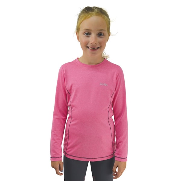 Little Rider Girls Base Layer Top 9-10 år Rosa/Marinblå Rose Pink/Navy 9-10 Years