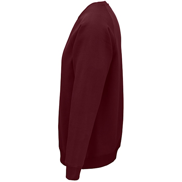 SOLS Unisex Adult Space Organic Raglan Sweatshirt XS Burgundy Burgundy XS