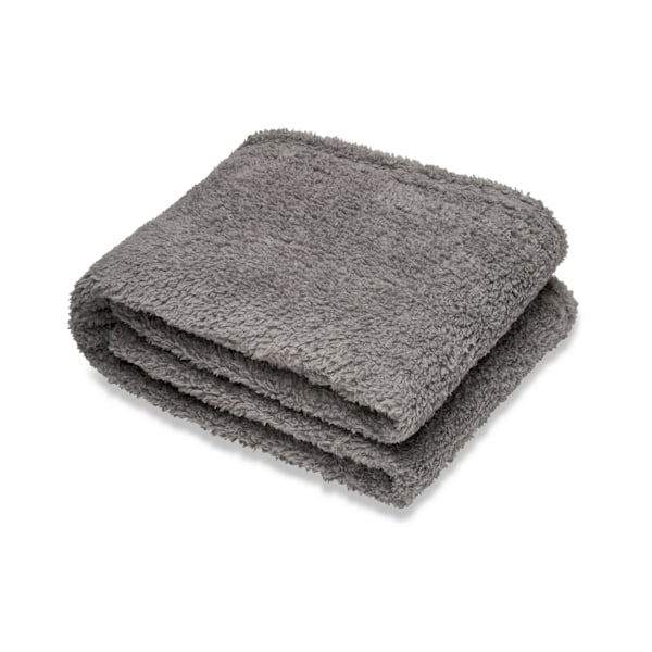 Band Teddy Fleecefilt En Storlek Grå Grey One Size