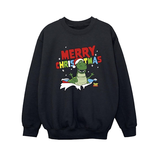 Disney Boys Toy Story Rex Jul Burst Sweatshirt 3-4 år Black 3-4 Years