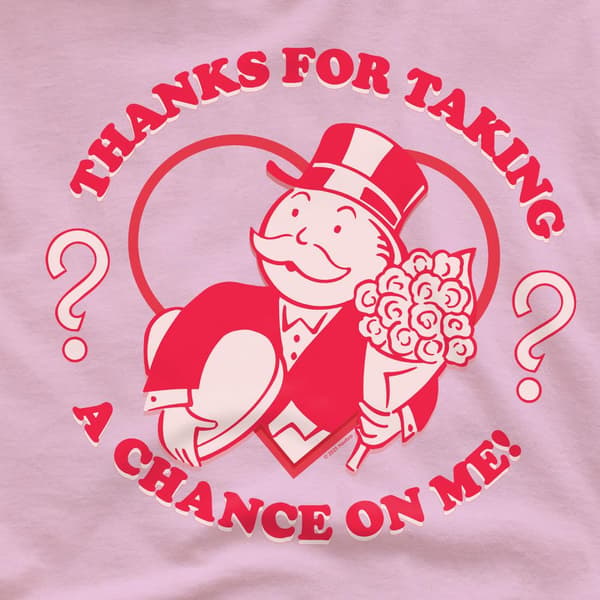 Monopoly Herr T-shirt Taking A Chance L Ljusrosa Light Pink L