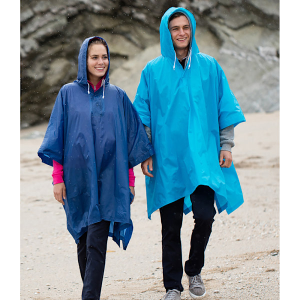 Splashmacs Unisex Lätt Regn Poncho ONE Sapphire Sapphire ONE