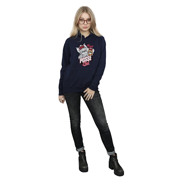 Tom And Jerry Dam/Dam Posse Katt Hoodie M Marinblå Navy Blue M