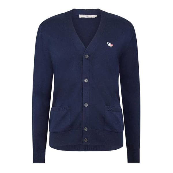 Maison Kitsuné Unisex Vuxen Broderad Patch Ullkofta S Marinblå Navy S