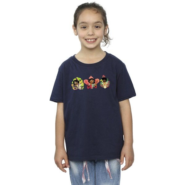 Disney Girls Encanto Family Line Bomull T-shirt 9-11 år Marinblå Navy Blue 9-11 Years