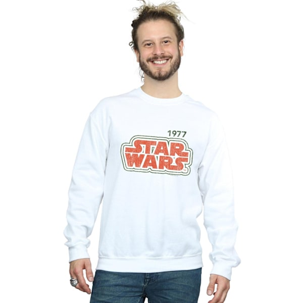 Star Wars Retro Outline Sweatshirt XXL Vit White XXL