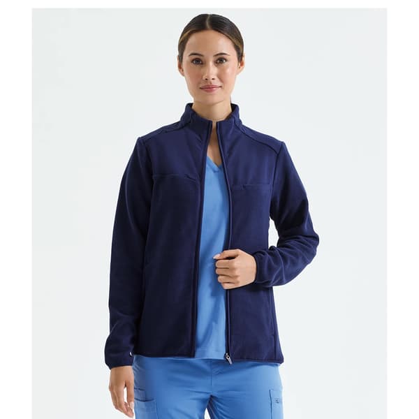 Onna Dam/Dam Panelerad Fleecejacka XL Marinblå Navy XL