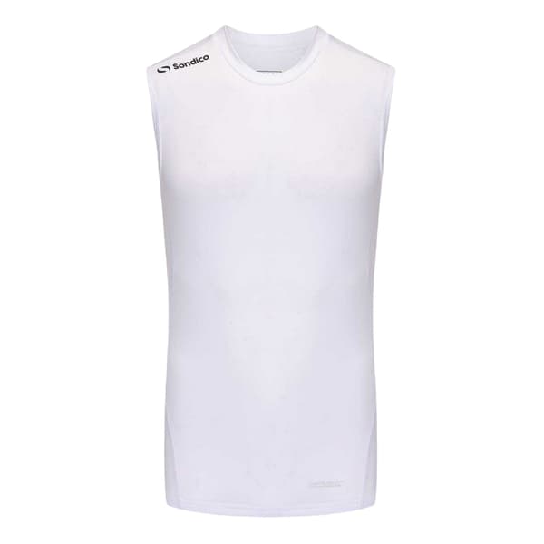 Sondico Herr Performance Ärmlös Underställströja XS Vit White XS