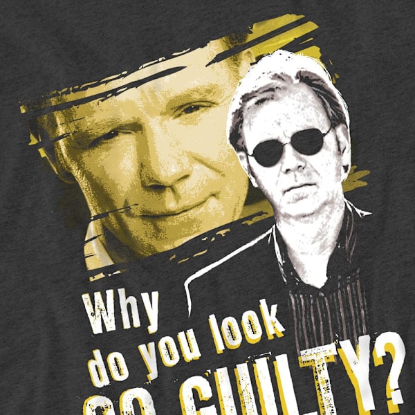 CSI: Miami Unisex Vuxen So Guilty T-Shirt L Gråmelerad Charcoal L