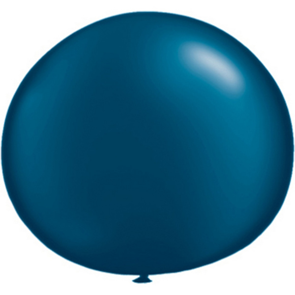 Qualatex 5 tum enkla latexpartyballonger (förpackning om 100) (48 färger) Pearl Midnight Blue One Size