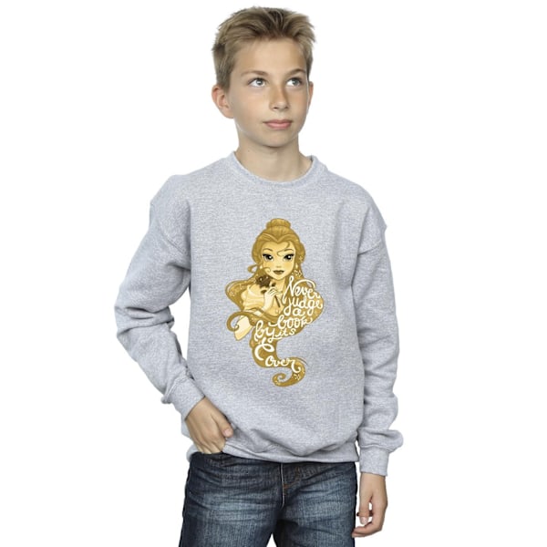 Disney Boys Beauty And The Beast Never Judge Sweatshirt 5-6 År Sports Grey 5-6 Years