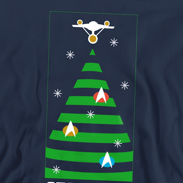 Star Trek: The Original Series Unisex Vuxen Julgranströja Navy XL