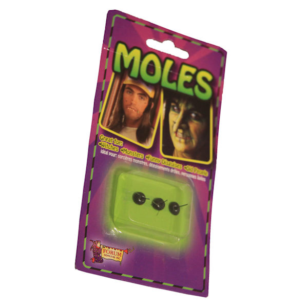 Bristol Novelty Fake Skin Moles (3-pack) One Size Black Black One Size