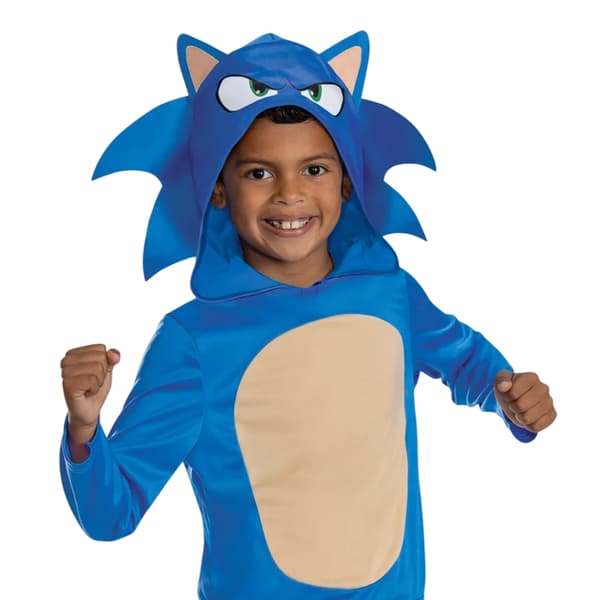 Sonic The Hedgehog Pojkdräkt i polyester 7-8 år B Blue 7-8 Years