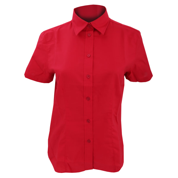 Kustom Kit Dam Workwear Oxford kortärmad skjorta 8 Svart Black 8