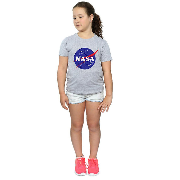 NASA Girls Insignia Logo T-Shirt 9-11 år Sports Grey Sports Grey 9-11 Years