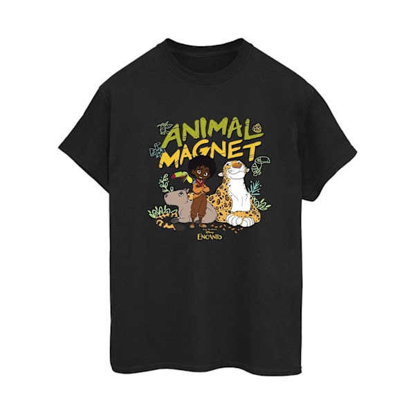 Disney Dam/Damer Encanto Animal Magnet Bomull Boyfriend T-Shirt M Svart Black M