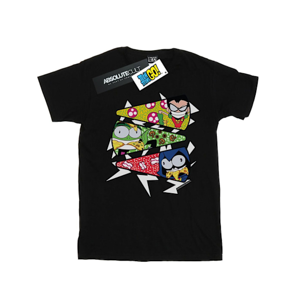 DC Comics Pojkar Teen Titans Go Pizza Slice T-Shirt 5-6 År Svart Black 5-6 Years