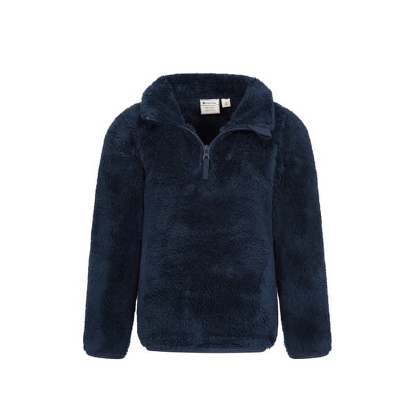 Mountain Warehouse Barn/Barn Teddy Half Zip Fleecetröja 5-6 Navy 5-6 Years
