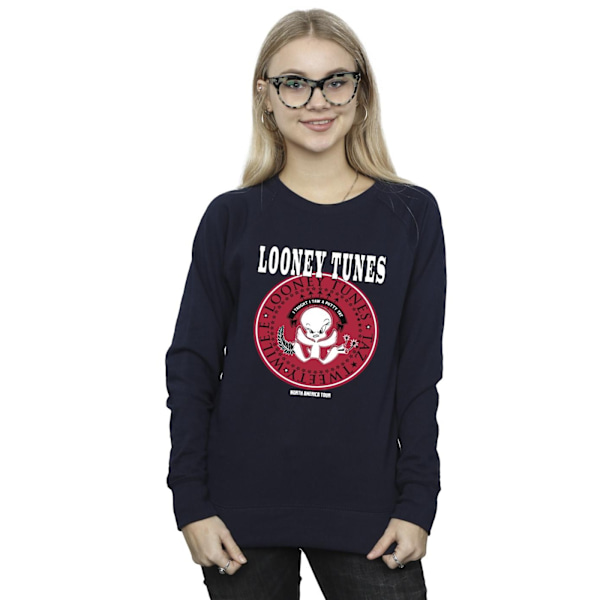 Looney Tunes Dam/Damer Tweety Rock Disk Sweatshirt M Marinblå B Navy Blue M