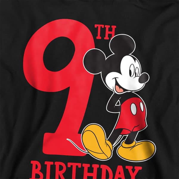 Disney Barn/Barn Mickey Mouse Tröja 9-årsdag Pullover Black 7-8 Years