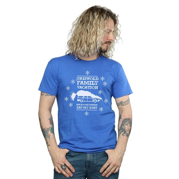 National Lampoon's Christmas Vacation Herr Eat My Dust T-shirt Royal Blue XXL